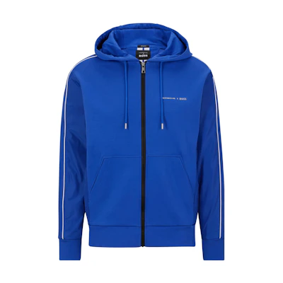 HUGO BOSS Trim Detail Zip Sweatshirt - Dodger Blue 50486248-433