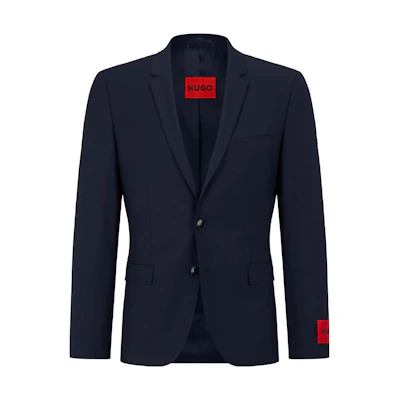 HUGO BOSS Ultra Slim-Fit Jacket – Double Stretch Fabric, Navy Blue 50446523-405