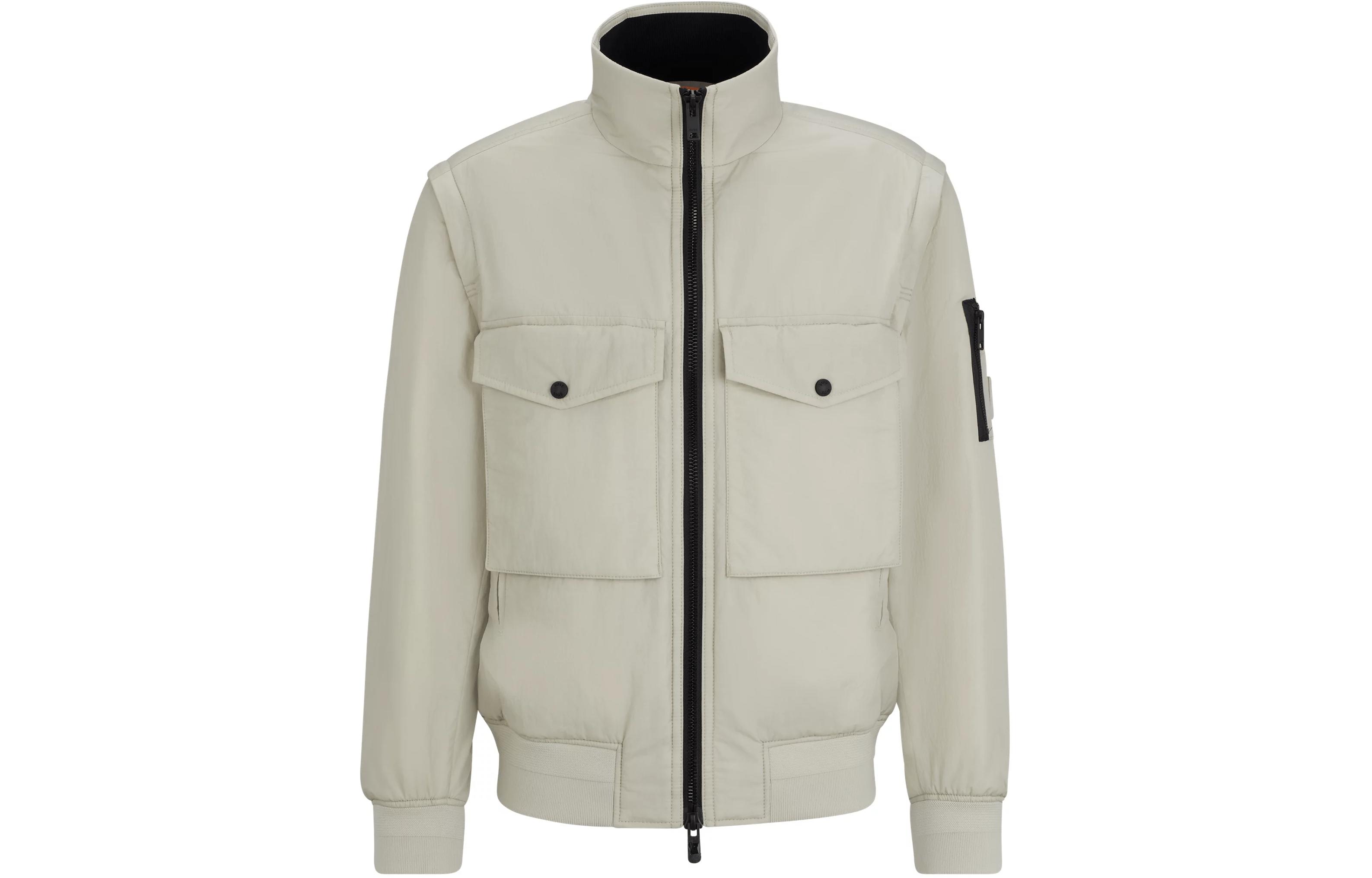 HUGO BOSS Water-Repellent Bomber Jacket with Detachable Sleeves -  Off-White 50505461-271 圖 2