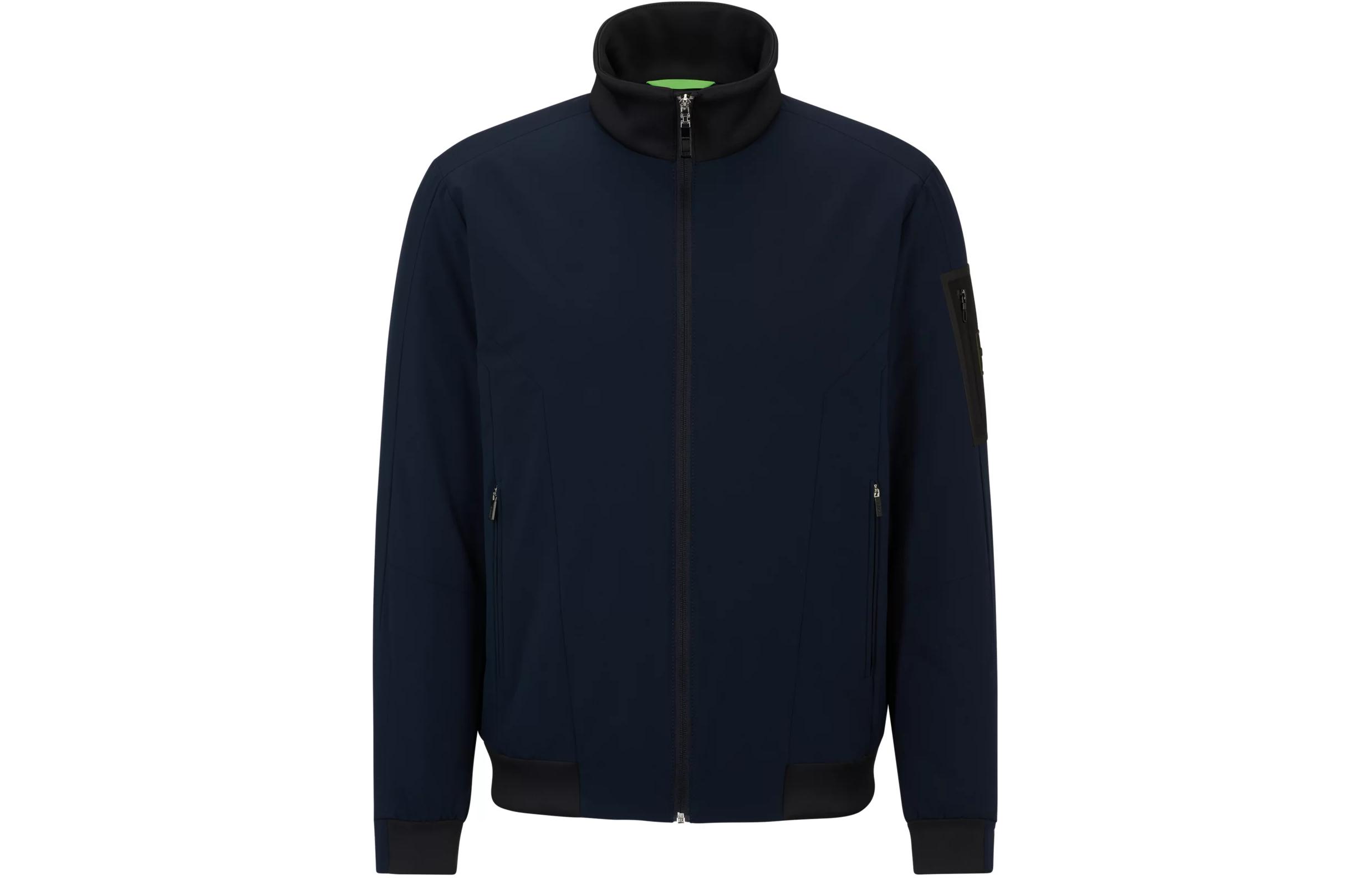 HUGO BOSS Water-Repellent Padded Jacket with Sleeve Pocket Blue 50499481-402