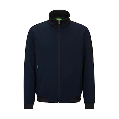 HUGO BOSS Water-Repellent Padded Jacket with Sleeve Pocket Blue 50499481-402