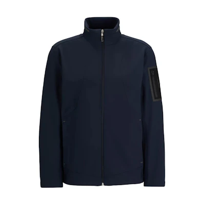 HUGO BOSS Water-Repellent Softshell Jacket with Sleeve Pocket - Navy 50499482-402