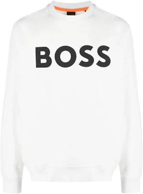 HUGO BOSS 白色宽松版印花圆领长袖卫衣 50487133-106 Buy HUGO BOSS 白色宽松版印花圆领长袖卫衣 50487133-106