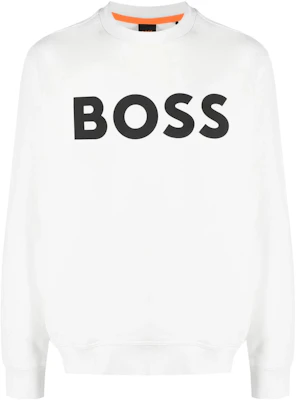 HUGO BOSS 白色宽松版印花圆领长袖卫衣 50487133-106 Order HUGO BOSS 白色宽松版印花圆领长袖卫衣 50487133-106