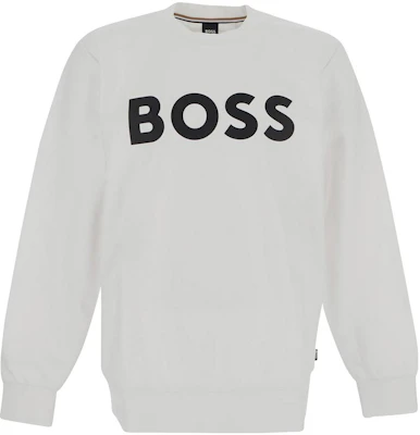HUGO BOSS Sudadera Blanca con Estampado de Letras 50496642-100 Order HUGO BOSS Sudadera Blanca con Estampado de Letras 50496642-100
