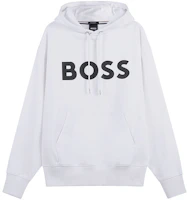 HUGO BOSS White Logo Hoodie 50496661-100 HUGO BOSS White Logo Hoodie 50496661-100