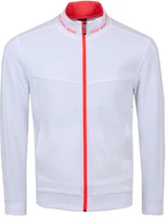 HUGO BOSS White Zip-Up Logo Jacket with Embroidered Details 50452631-100 HUGO BOSS White Zip-Up Logo Jacket with Embroidered Details 50452631-100