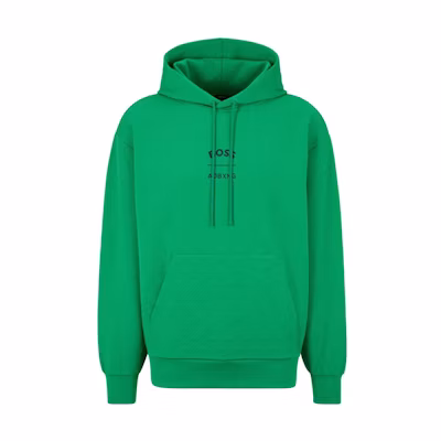 HUGO BOSS AJBXNG SS23 Logo Print Green Hoodie Collaboration 50487659-342