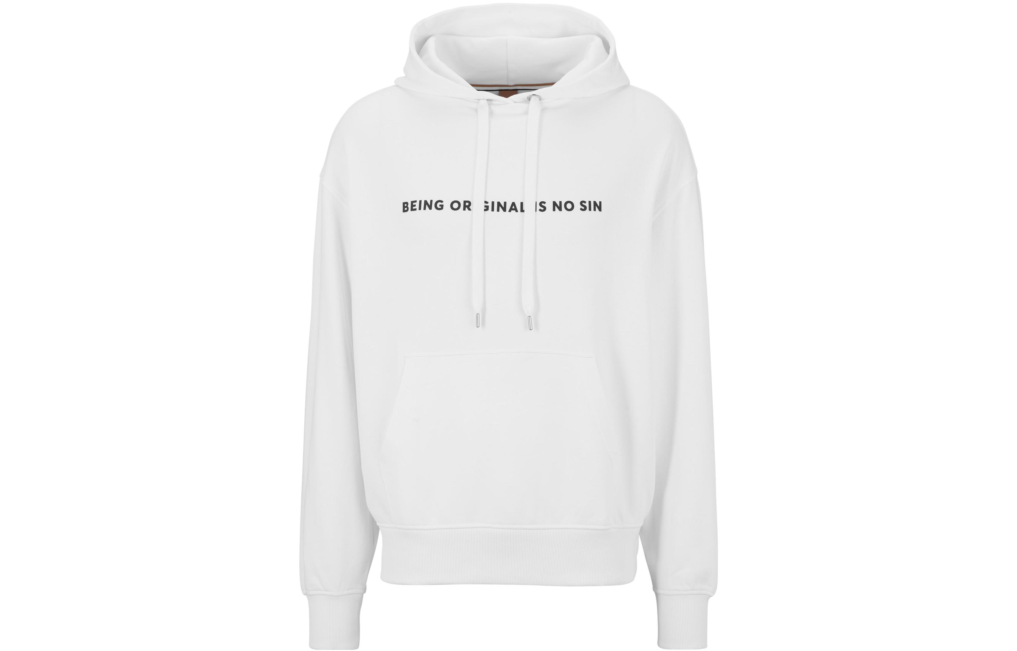 HUGO BOSS Frida Kahlo Unisex SS23 Hoodie with Back Graphic Print - White 50494784-100