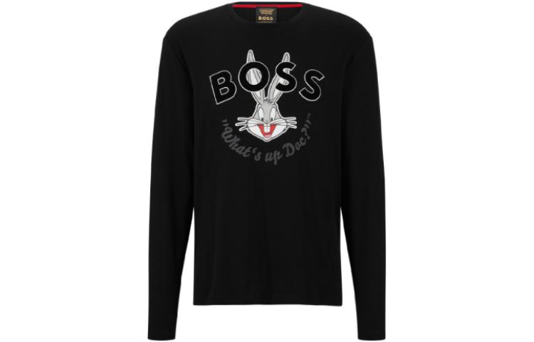 HUGO BOSS x Looney Tunes Bugs Bunny Logo Long-Sleeve Tee Black SS23 50485285-001
