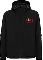 HUGO BOSS x Looney Tunes SS23 Black Double-Sided Logo Print Jacket for Men 50485728-001 HUGO BOSS x Looney Tunes SS23 Black Double-Sided Logo Print Jacket for Men 50485728-001