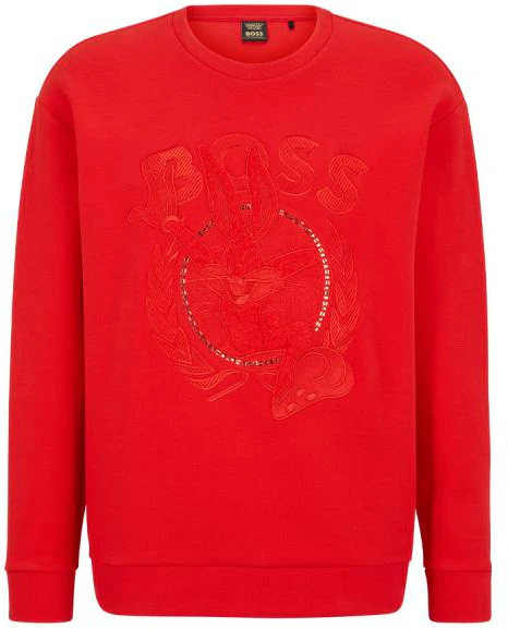 hugo-boss-x-looney-tunes-ss-23-bugs-bunny-red-embroidered-logo-crewneck-sweater-men-50483822-624