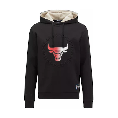 HUGO BOSS NBA Bulls Logo Black Hoodie SS22 Collab Long Sleeve 50469438-003