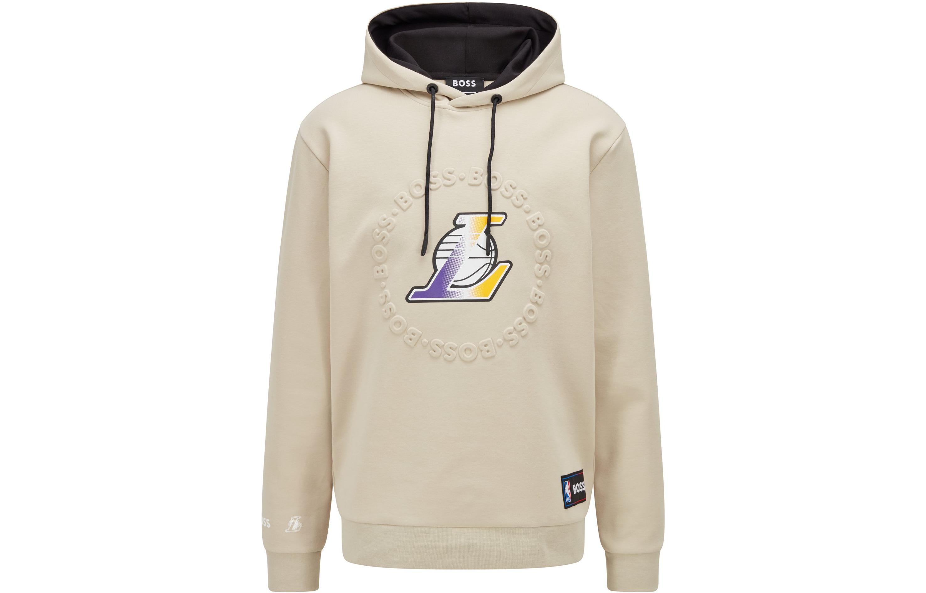 HUGO BOSS NBA Lakers Logo Hoodie SS22 Off-White Pullover 50469438-272