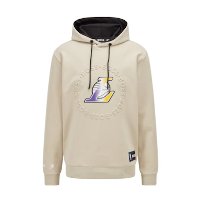 HUGO BOSS NBA Lakers Logo Hoodie SS22 Off-White Pullover 50469438-272