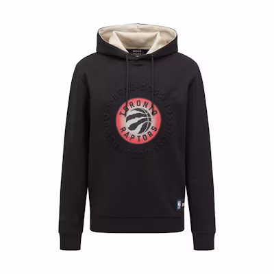 HUGO BOSS NBA Raptors Logo Hoodie Black SS22 Casual Long Sleeve 50469438-007-340