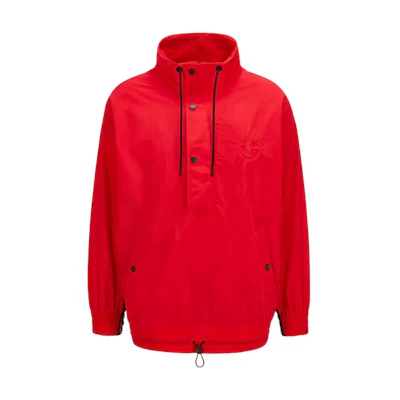 HUGO BOSS NBA Red Pullover Hoodie Jacket SS22 Casual Oversized Fit 50469556-645
