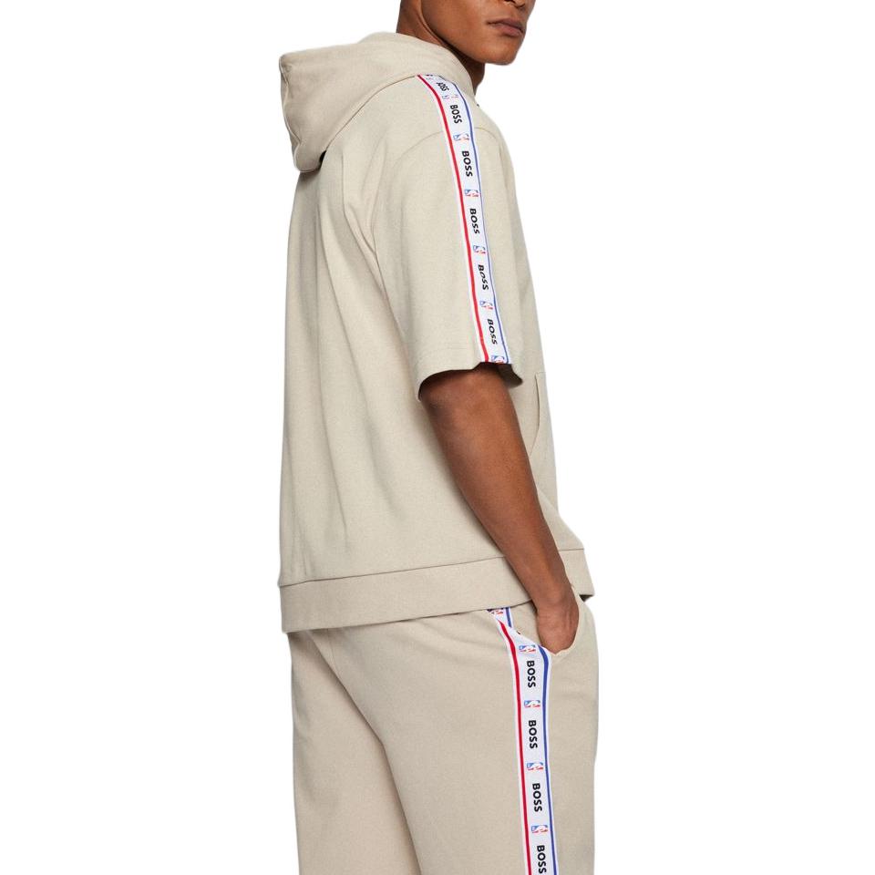 Purchase HUGO BOSS x NBA SS22 標誌膠帶短袖連帽棉質上衣 米色 50474515-271