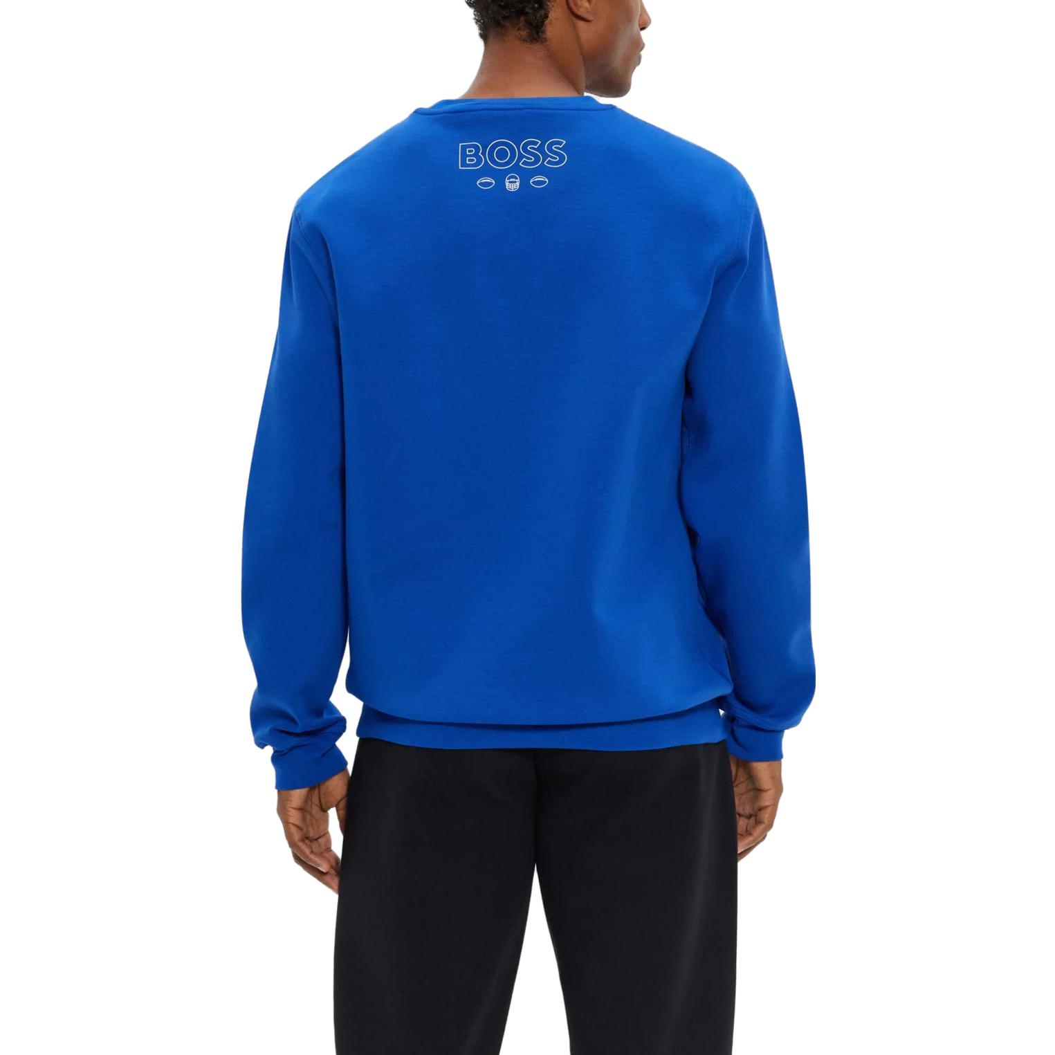 HUGO BOSS NFL Collaboration Logo Print Crewneck Sweatshirt Navy - 50504600-428 圖 6