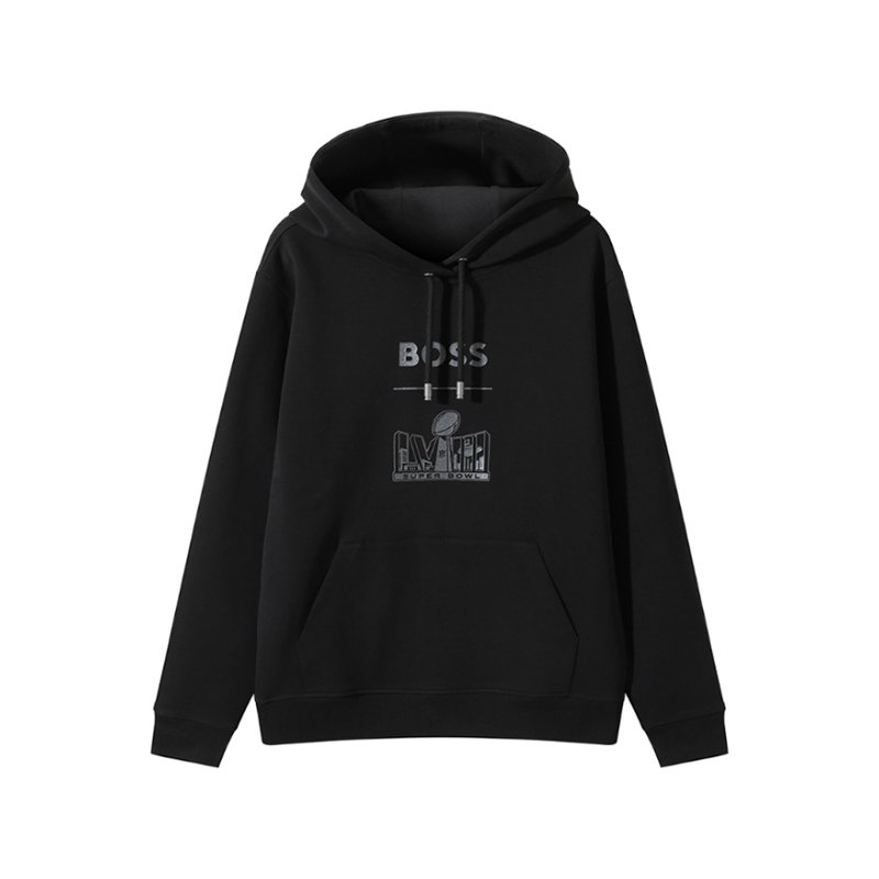 HUGO BOSS NFL Frida Kahlo Unisex SS24 Logo Hoodie Black 50514627-022