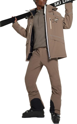 HUGO BOSS x PERFECT MOMENT Brown Loose-Fit Padded Ski Trousers. 50512658-294 Lookbook HUGO BOSS x PERFECT MOMENT Brown Loose-Fit Padded Ski Trousers. 50512658-294