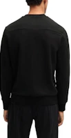 Shop HUGO BOSS x Porsche 男士黑色Logo圓領寬鬆版型衛衣 50518625-001