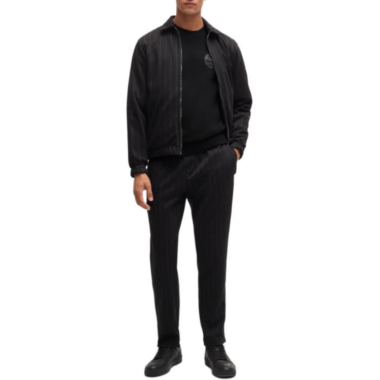 Purchase HUGO BOSS x Porsche Logo Crewneck Relaxed Fit Black Sweatshirt for Men. 50518625-001