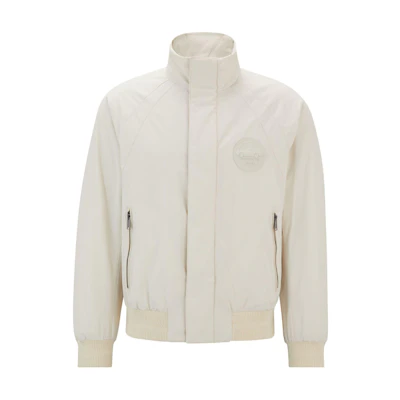 HUGO BOSS Porsche Logo Zip-Up Jacket Natural White – Long Sleeve 50519960-131