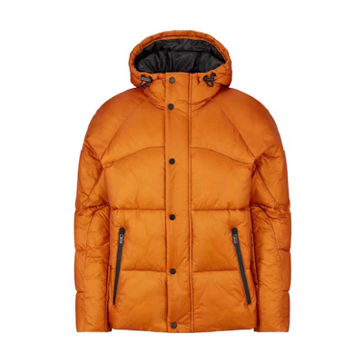 HUGO BOSS Porsche Solid Badge Hooded Jacket Light Orange 50476119-890