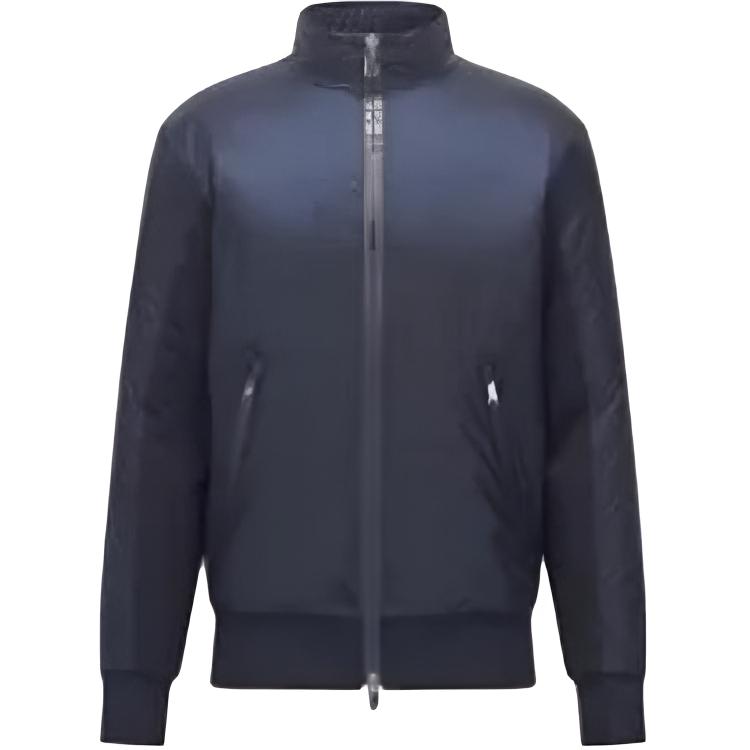 HUGO BOSS Porsche SS23 Navy Blue Zip-Up Jacket with Stand Collar 50466091-404