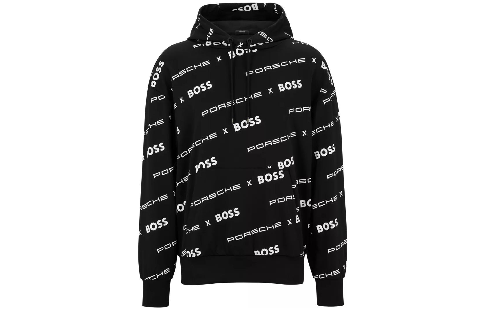 HUGO BOSS Porsche SS23 Oversized Logo Hoodie for Men 50483750-001
