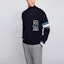 Shop HUGO BOSS x Russell Athletic Logo Wool Pullover Sweater Navy Blue. 50462870-410
