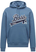HUGO BOSS x Russell Athletic Logo Hoodie Blue Sweater 50463556-438 HUGO BOSS x Russell Athletic Logo Hoodie Blue Sweater 50463556-438