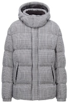 HUGO BOSS x Russell FW22 Houndstooth Quilted Hooded Down Jacket Grey 50463797-030 HUGO BOSS x Russell FW22 Houndstooth Quilted Hooded Down Jacket Grey 50463797-030