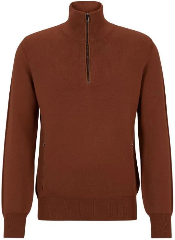 hugo-boss-zip-neck-virgin-wool-sweater-with-piped-details-brown-top-50508166-213