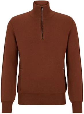 HUGO BOSS Suéter de Lana Virgen con Cremallera y Detalles Marrones 50508166-213 Buy HUGO BOSS Suéter de Lana Virgen con Cremallera y Detalles Marrones 50508166-213