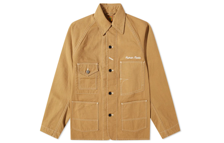 Purchase HUMAN MADE  Collared Jacket with Stitch Embroidery Design HM23JK005