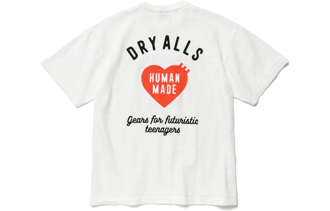 HUMAN MADE  Heart Logo Graphic Print Crew Neck Short Sleeve T-Shirt. HM23TE028 圖 2