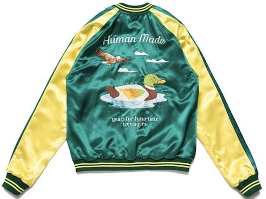 HUMAN MADE Jaket Baseball Lengan Panjang Minimalis HM23JK001 Lookbook HUMAN MADE Jaket Baseball Lengan Panjang Minimalis HM23JK001