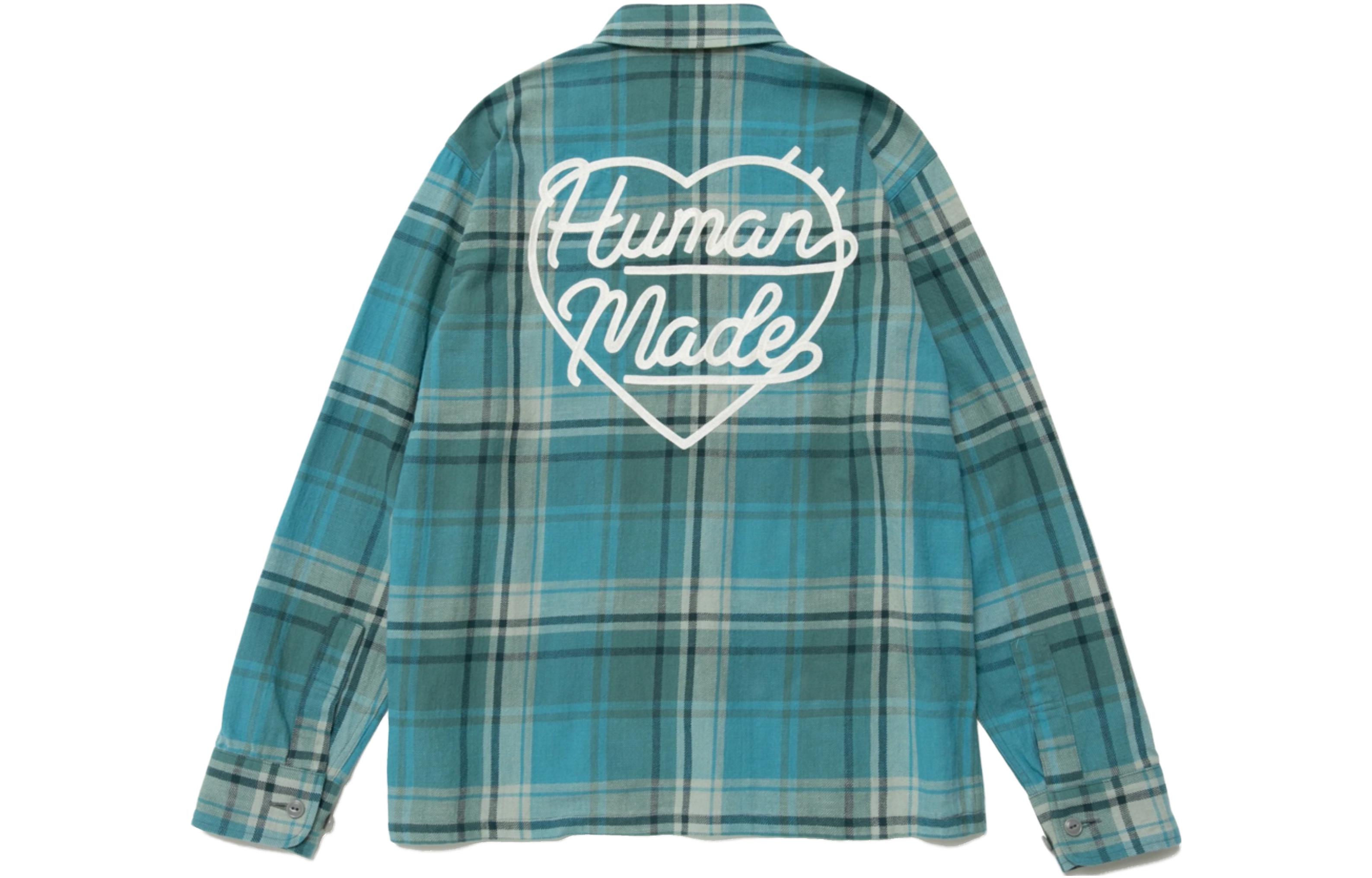Lookbook HUMAN MADE Alphabet Plaid Long Sleeve Shirt Unisex 232SM00013133