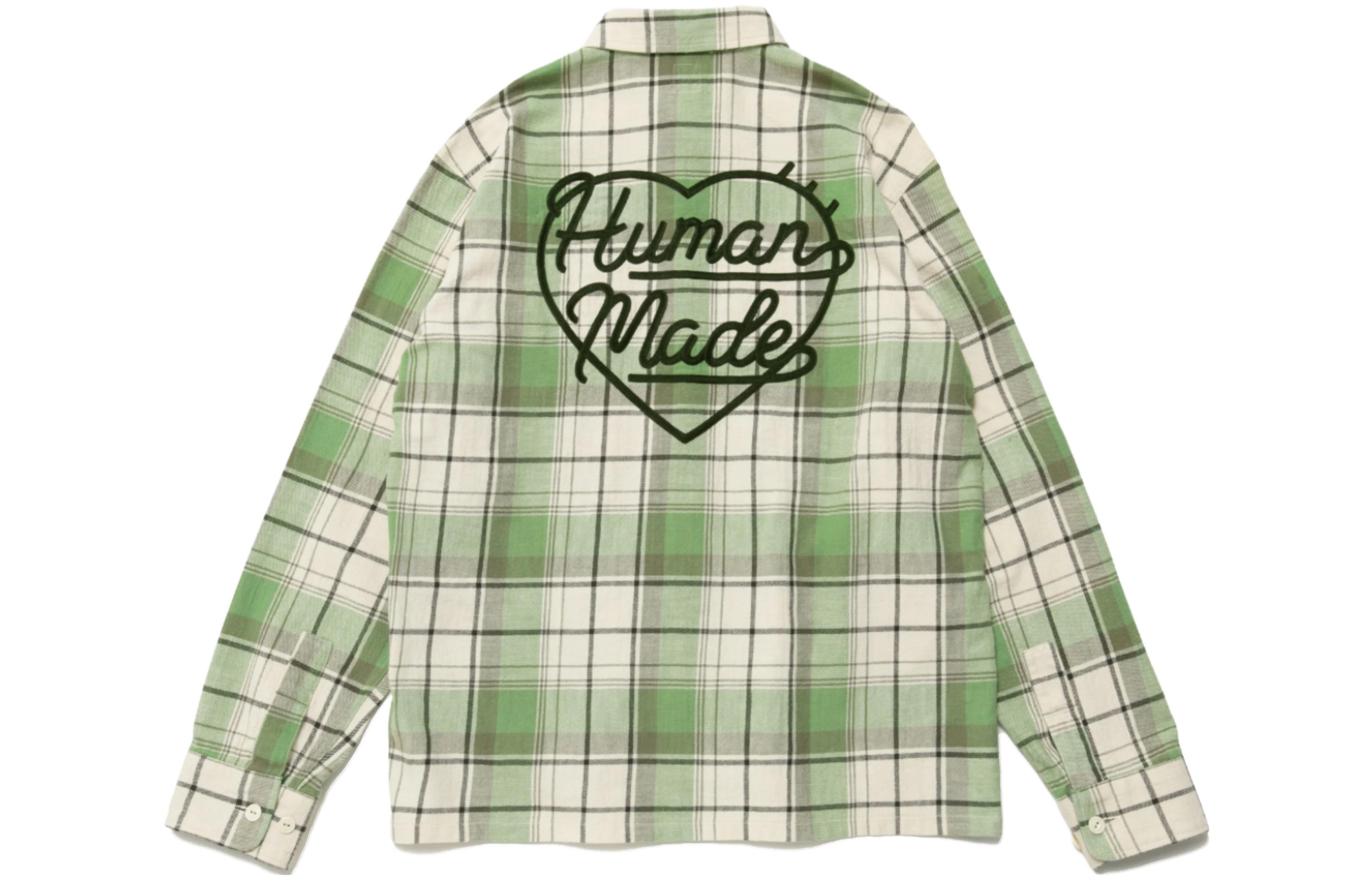 Purchase HUMAN MADE Alphabet Plaid Long Sleeve Shirt Unisex 232SM00013133