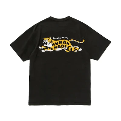 HUMAN MADE Animal Print Crewneck Unisex T-Shirt Black. HM26CS054-BK