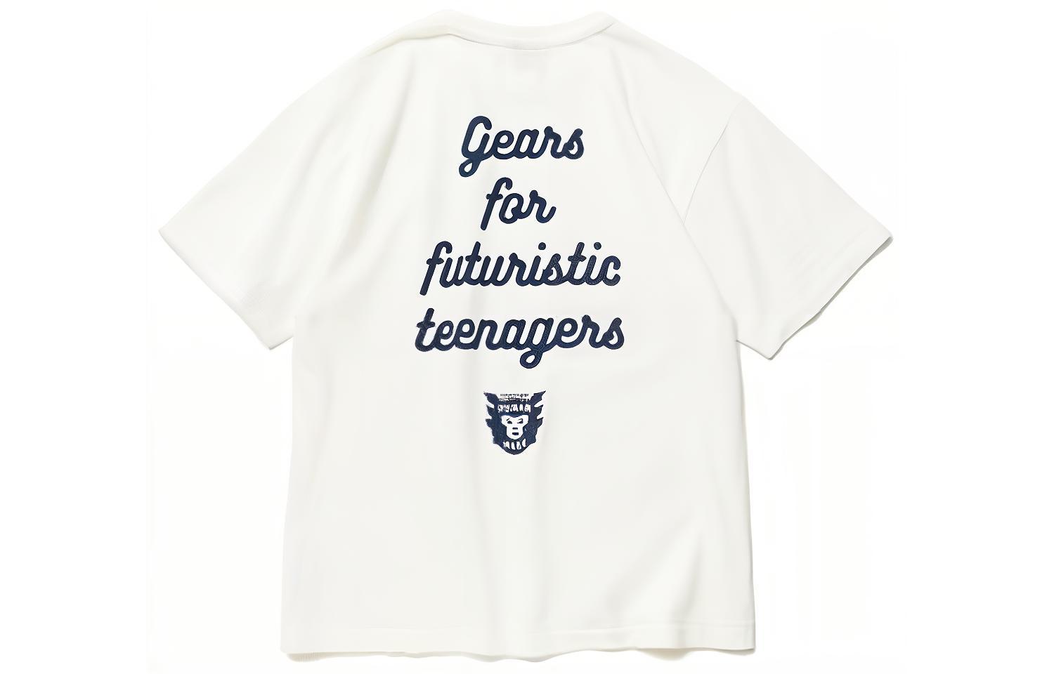 HUMAN MADE Ape Head Graphic Slogan Back Print White T-Shirt  Capsule Series HM23CS033