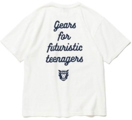 HUMAN MADE 猿人頭圖案標語背印白色T恤 膠囊系列 HM23CS033 Order HUMAN MADE 猿人頭圖案標語背印白色T恤 膠囊系列 HM23CS033