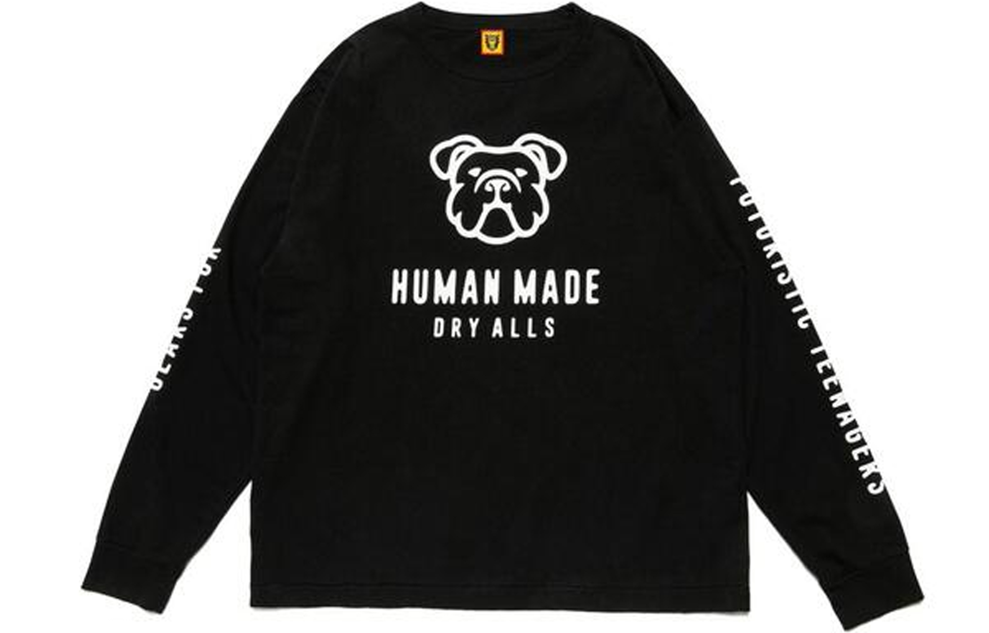 Order HUMAN MADE Camiseta Negra Casual de Manga Larga Pullover. HM22CS010
