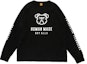 Order HUMAN MADE Camiseta Negra Casual de Manga Larga Pullover. HM22CS010