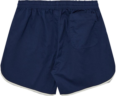 ヒューマンメイド メンズ ブルーロゴプリント リラックスフィット キャンプショーツ HM25PT018 Lookbook ヒューマンメイド メンズ ブルーロゴプリント リラックスフィット キャンプショーツ HM25PT018