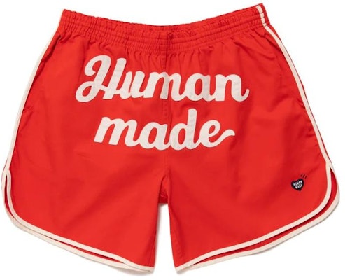 ヒューマンメイド メンズ ブルーロゴプリント リラックスフィット キャンプショーツ HM25PT018 Details for ヒューマンメイド メンズ ブルーロゴプリント リラックスフィット キャンプショーツ HM25PT018