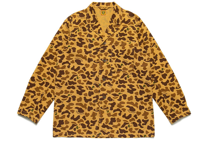 Order HUMAN MADE Chaqueta Unisex de Patrón Camo con Botonadura Simple HM21JK009