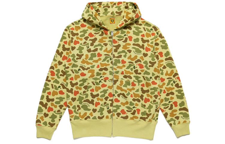 Shop Human Made 迷彩拉鍊連帽外套 男女適用 HM21CS012
